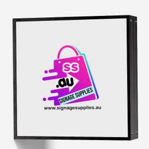 Black Square 60cm LED Light Box