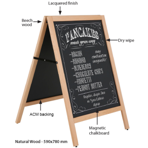 Outdoor Wood Blackboard