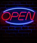 Open Neon Sign LED