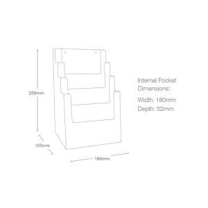 4 Tier A5 Portrait Brochure Holder - Image 2