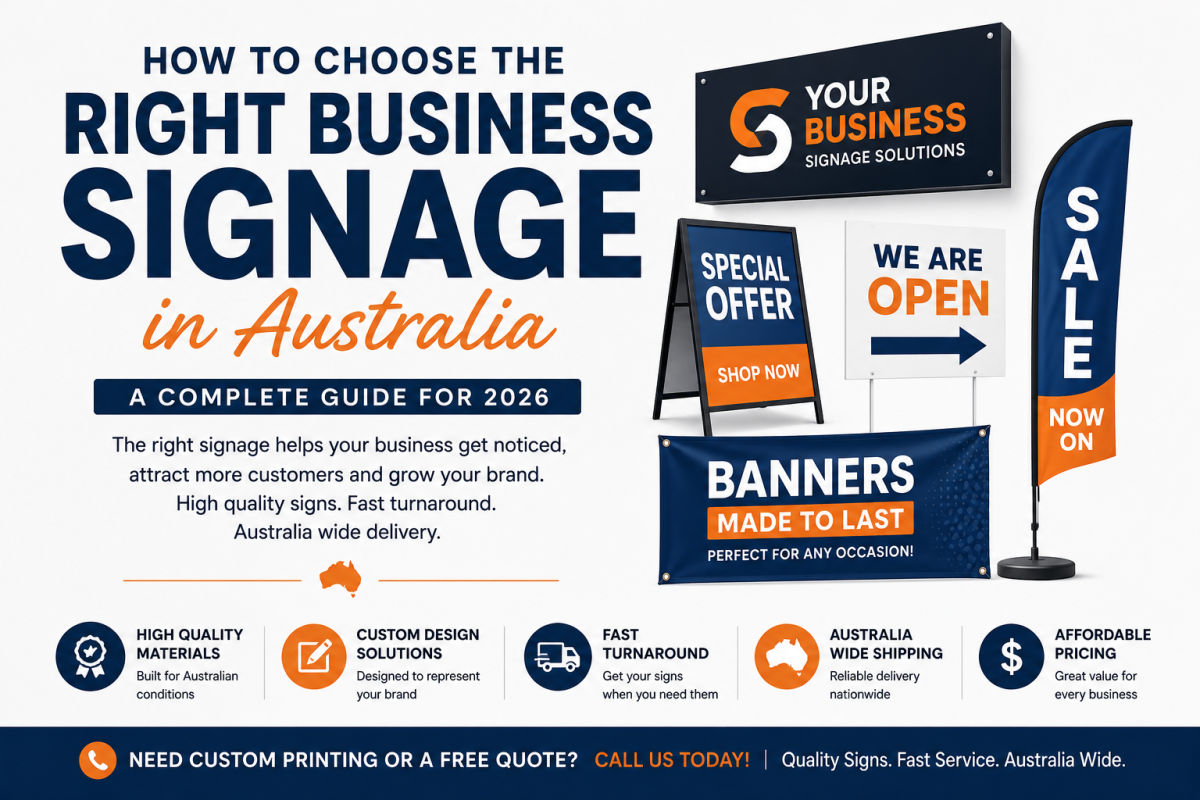 How to Choose the Right Business Signage in Australia: A Complete Guide for 2026