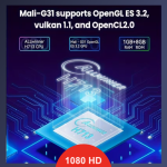 Mini portable 4K smart projector with Android 11, WiFi 6, native 1080P, 180° rotation, ceiling mount & Hi-Fi sound—perfect for home theater.