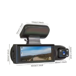 Dual Dash Cam for Cars with front & inside cameras, IR night vision, loop recording, and wide-angle lens. Ideal for Australian drivers, Uber & taxis. Drive safer today.