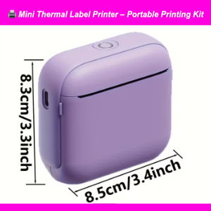 🖨️ Mini Thermal Label Printer – Portable Printing Kit