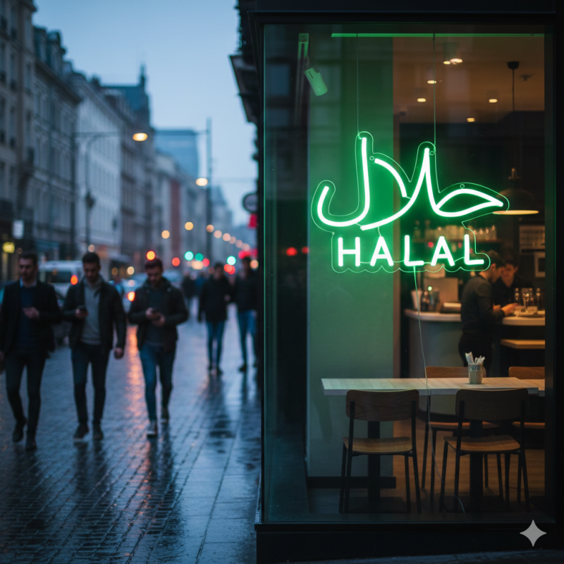 Halal Neon Sign