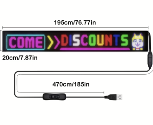 Custom Led Sign Australia size 1950 mm - Image 2