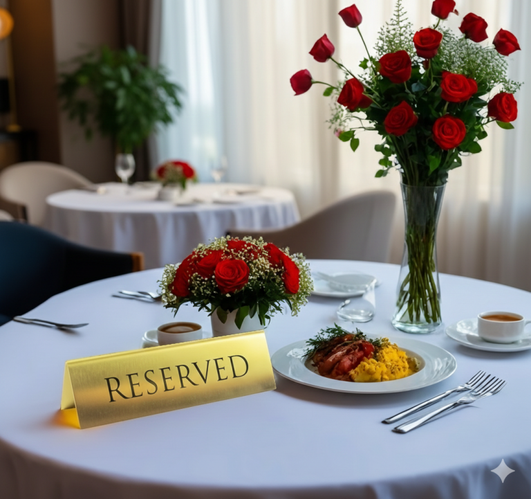Reserved Table Sign