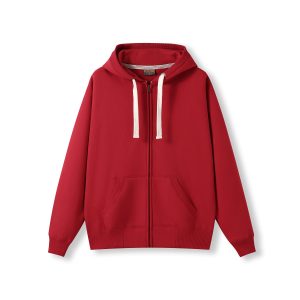 Mens Brushed Heavy Zip Fleece Hoodie