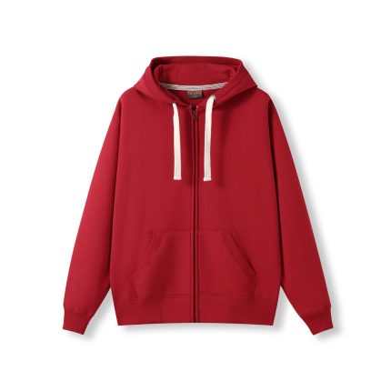 Mens Brushed Heavy Zip Fleece Hoodie