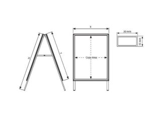 Elite Indoor Snap A-Frame size A1 - Image 7