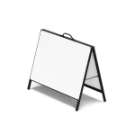 Key Features Heavy-duty metal faced A-Frame Suitable for indoor and outdoor use High-quality steel construction 20mm square tubes welded for strength Reinforced hinge design for improved durability