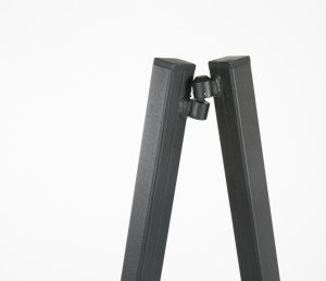 Premium Portable Steel Display Easel – Adjustable & Foldable (Textured Black) - Image 3