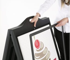 Posterpro A-Frame Sign with Protective Lens (600mm W x 900mm H) - Image 3