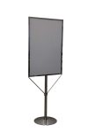 Rite Entrance Poster Stand | Heavy Duty Chrome Display Sign