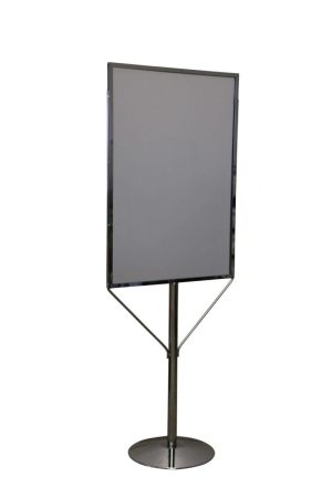Rite Entrance Poster Stand | Heavy Duty Chrome Display Sign