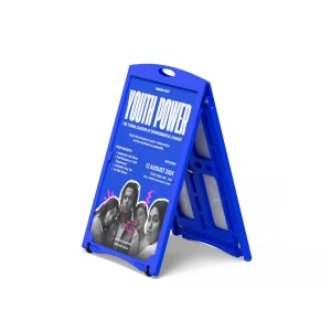 Rite Evadure Plastic Insertable A-Frame Sign (600mmW x 900mmH) Blue