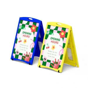 Rite Evadure Plastic Insertable A-Frame Sign (600mmW x 900mmH) Red - Image 4