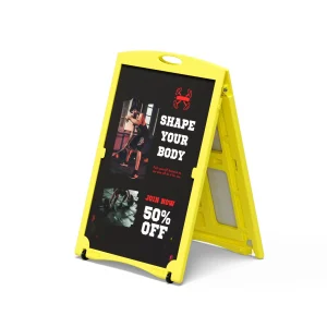 Rite Evadure Plastic Insertable A-Frame Sign (600mmW x 900mmH) Red - Image 5