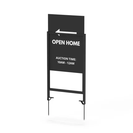 Large real estate lawn sign outdoor
