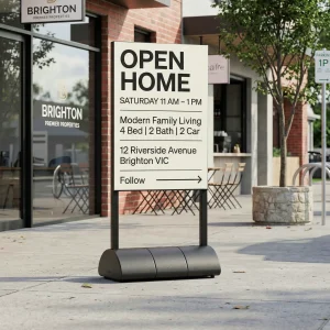 Weatherproof outdoor signs | Water-Fill Base for Ready To Go Sign Frame - Image 10