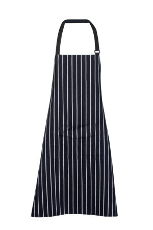 Wholesale hospitality aprons Australia | Stripe Apron - Full Bib - Image 3