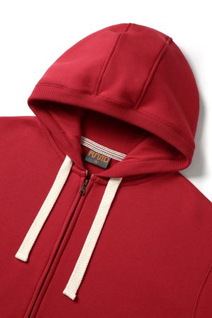 Mens Brushed Heavy Zip Fleece Hoodie - Image 4