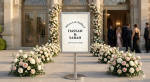 Signage for wedding hire + Printing your Design And FREE Design