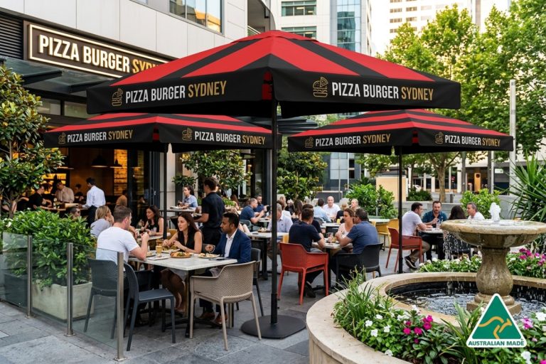 branded outdoor umbrellas Sydney