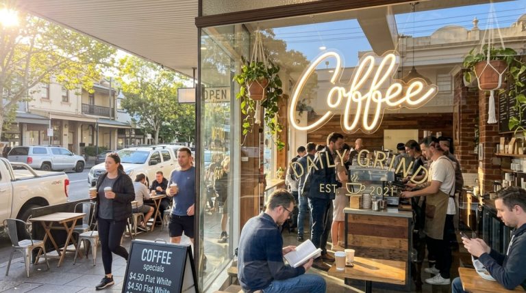 Coffee neon sign Australia
